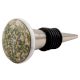 Green Floral Flat Ceramic Wine Stopper